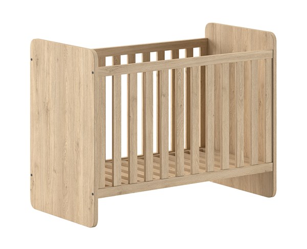 Lit bébé-SAM LIT ÉVOLUTIF 60 x 120 cm + 90 x 200 cm CHÊNE-Vipack-mailleux-0