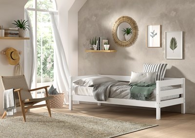 Lit enfant-MARGRIT LIT CAPITAINE (93) 90 x 200 cm BLANC-Vipack-mailleux-1