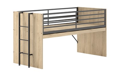 Chambres complètes-Combinaison de chambre d'enfant Sam finition chêne-Vipack-mailleux-3