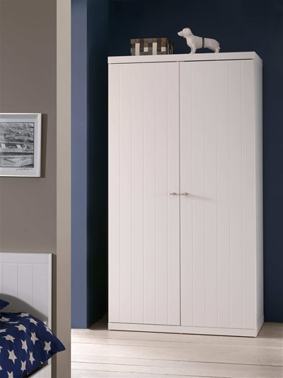 Garde-robe-ROBIN ARMOIRE 2 PORTES BLANC-Vipack-mailleux-1
