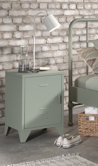 Chambres complètes-Combinaison de chambre d'enfant Bronxx vert-Vipack-mailleux-7