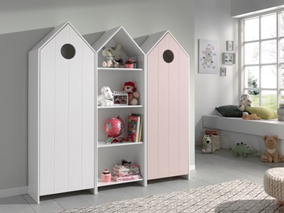 Chambres complètes-Combinaison de chambre d'enfant Casami 1-Vipack-mailleux-1