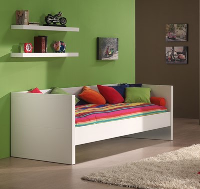 Lit enfant-LARA LIT CAPITAINE 90 x 200 cm BLANC-Vipack-mailleux-1