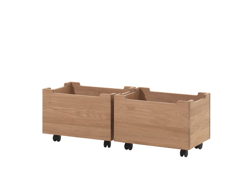 Coffre jouets-FORREST ENSEMBLE DE 2 TIROIRS CHÊNE-Vipack-mailleux-0