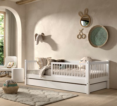 Chambres complètes-Combinaison de chambre d'enfant Forrest Beech hêtre laqué blanc-Vipack-mailleu-1