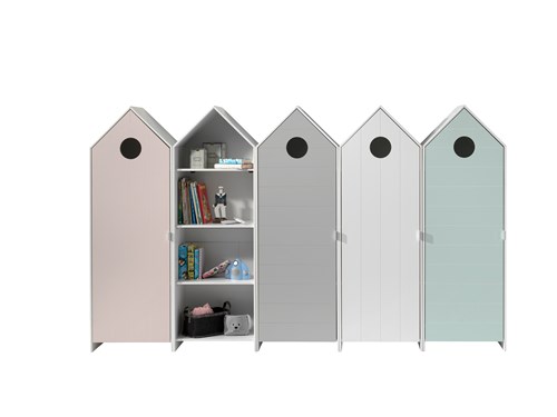 Chambres complètes-Combinaison de chambre d'enfant Casami 5-Vipack-mailleux-0