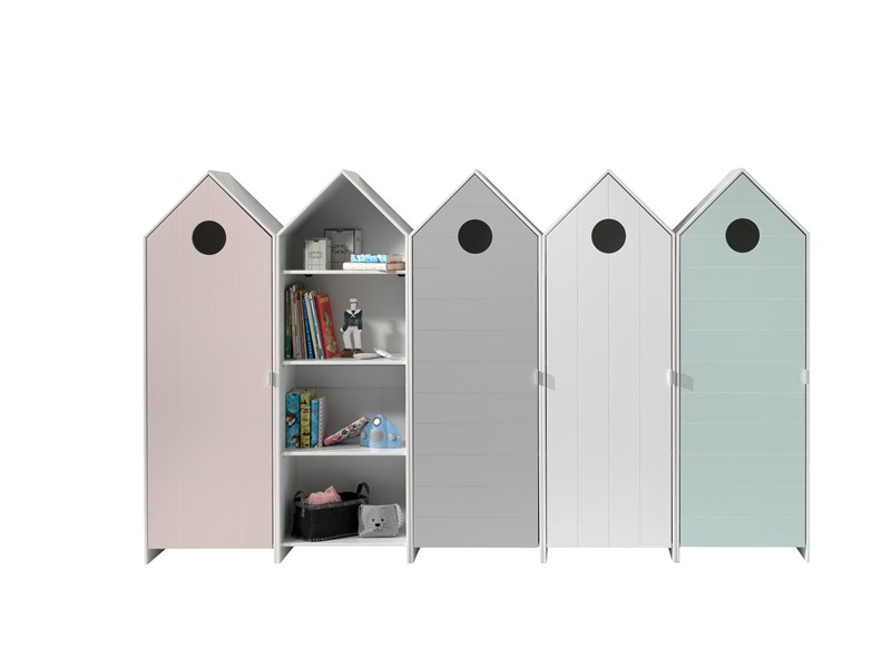 Chambres complètes-Combinaison de chambre d'enfant Casami 5-Vipack-mailleux-0