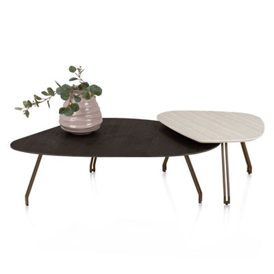 Tables de salon-Mogana, Table basse 120 x 75 cm placage de chêne, pieds brun acier-Henders & Haze-2
