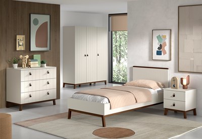 Chambres complètes-Combinaison de chambre d'enfant Sezane 4-clay-Vipack-mailleux-1