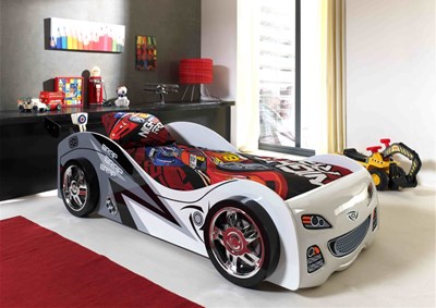 Lit enfant-CARBEDS BRAP BRAP LIT 90 x 200 cm BLANC-Vipack-mailleux-1