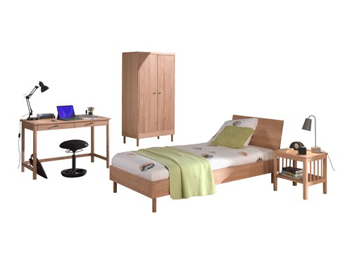 Chambres complètes-Combinaison de chambre d'enfant Forrest Oak 2-chêne-Vipack-mailleux-0