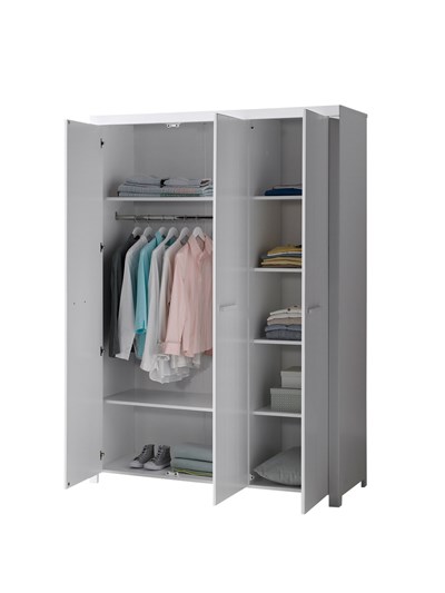 Chambres complètes-Combinaison de chambre d'enfant Erik 4-blanc de la collection erik-Vipack-mail-6