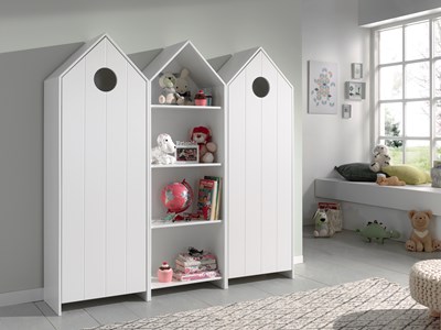 Chambres complètes-Combinaison de chambre d'enfant Casami 4-Vipack-mailleux-1