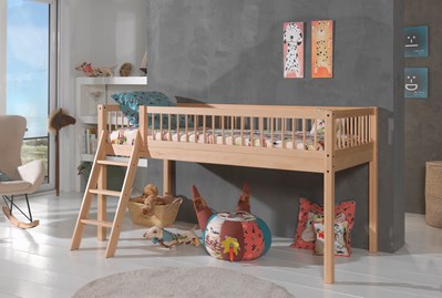 Lit mi-hauteur-FORREST LIT MI-HAUTEUR 90 x 200 cm HÊTRE NATUREL-Vipack-mailleux-1