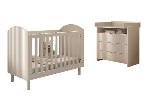 Chambres complètes-Combinaison de chambre d'enfant Lux 4-coloris clay-Vipack-mailleux-0