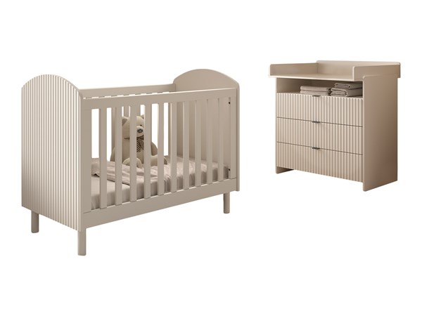 Chambres complètes-Combinaison de chambre d'enfant Lux 4-coloris clay-Vipack-mailleux-0
