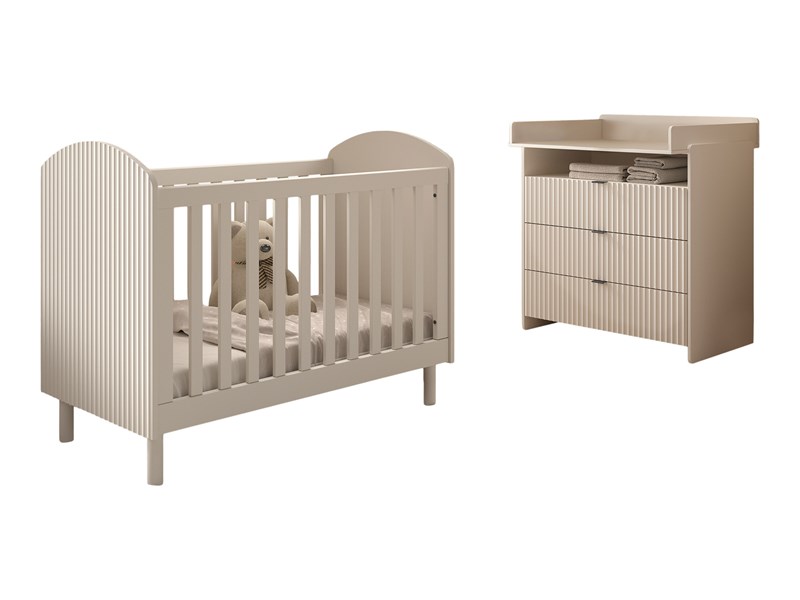 Chambres complètes-Combinaison de chambre d'enfant Lux 4-coloris clay-Vipack-mailleux-0