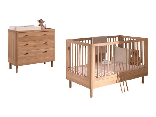 Chambres complètes-Combinaison de chambre d'enfant Forrest Oak 0-chêne-Vipack-mailleux-0