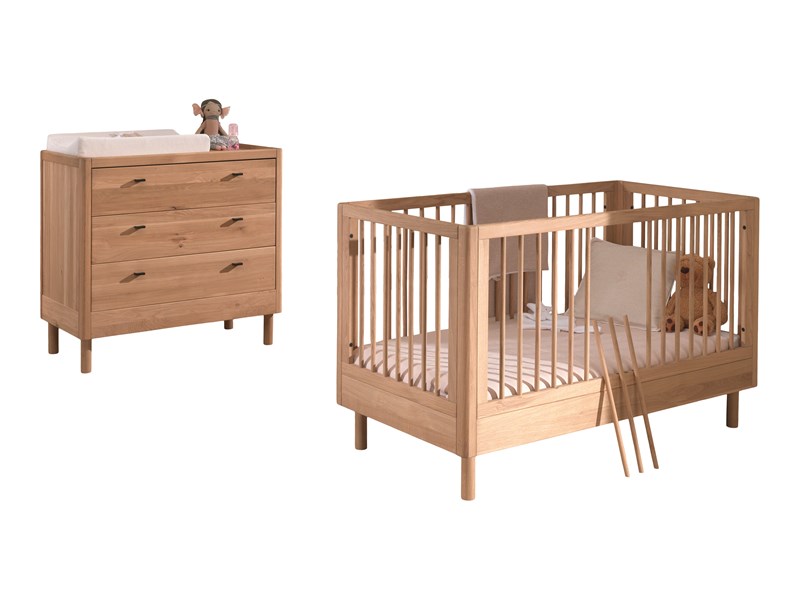 Chambres complètes-Combinaison de chambre d'enfant Forrest Oak 0-chêne-Vipack-mailleux-0