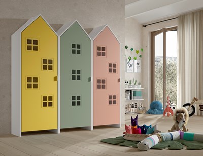 Chambres complètes-Combinaison de chambre d'enfant Casami 8-Vipack-mailleux-1