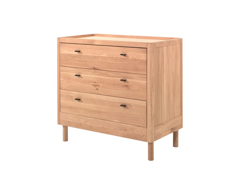 Commode-FORREST COMMODE 3 TIROIRS CHÊNE-Vipack-mailleux-0