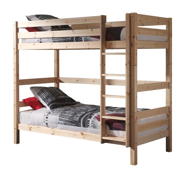 Lit superposé-PINO LIT SUPERPOSÉ (H 180cm) 90 x 200 cm NATUREL-Vipack-mailleux-0