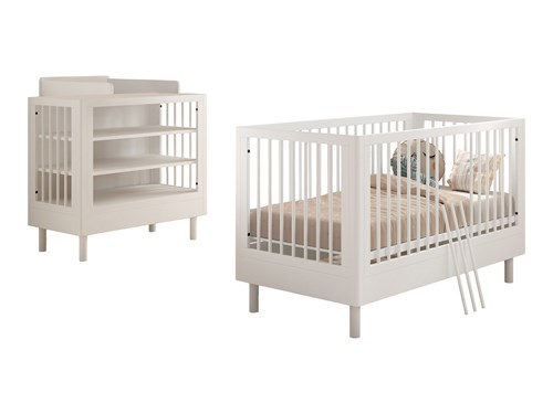 Chambres complètes-Combinaison de chambre d'enfant Forrest Beech 4-hêtre laqué blanc-Vipack-maill-0