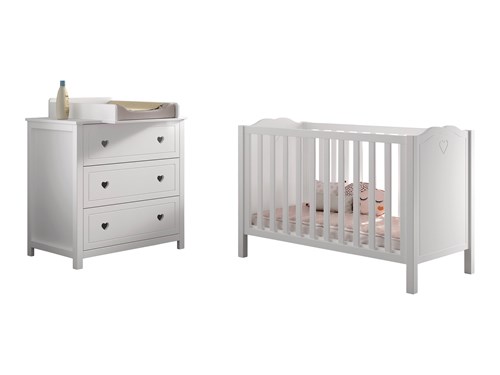 Chambres complètes-Combinaison de chambre d'enfant Amori 4-blanc-Vipack-mailleux-0
