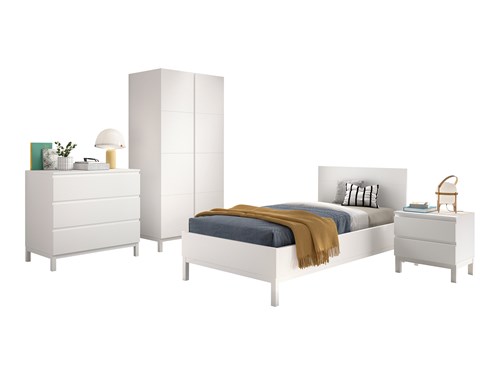 Chambres complètes-Combinaison de chambre d'enfant Eva 4-blanc-Vipack-mailleux-0