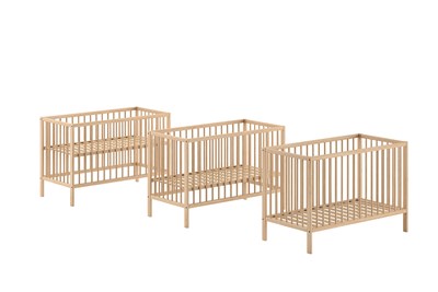Chambres complètes-Combinaison de chambre d'enfant Dino naturel-Vipack-mailleux-4