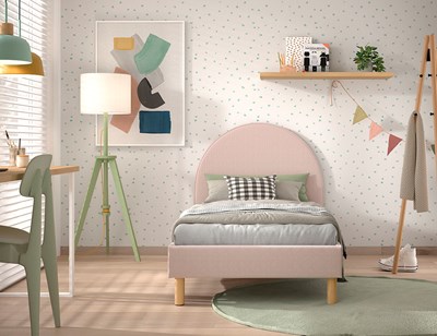 Lit enfant-MOON LIT 90 x 200 cm BOUCLÉ ROSE-Vipack-mailleux-4