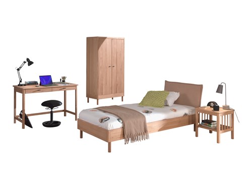 Chambres complètes-Combinaison de chambre d'enfant Forrest Oak 2-chêne-Vipack-mailleux-0
