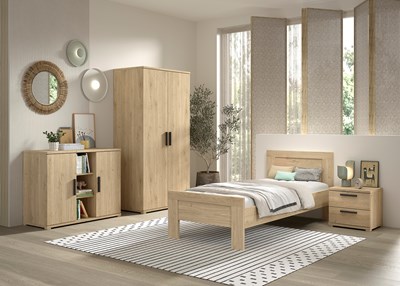 Chambres complètes-Combinaison de chambre d'enfant Sam 2-Vipack-mailleux-1