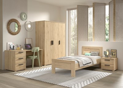 Chambres complètes-Combinaison de chambre d'enfant Sam 5-Vipack-mailleux-1