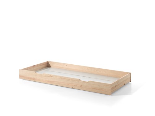 Lit tiroir-DALLAS  CABANE  TIPI LIT GIGOGNE 90 x 190 cm NATUREL-Vipack-mailleux-0