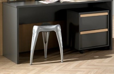 Caisson pour bureau-LONDON CAISSON DE BUREAU ANTHRACITE-Vipack-mailleux-1