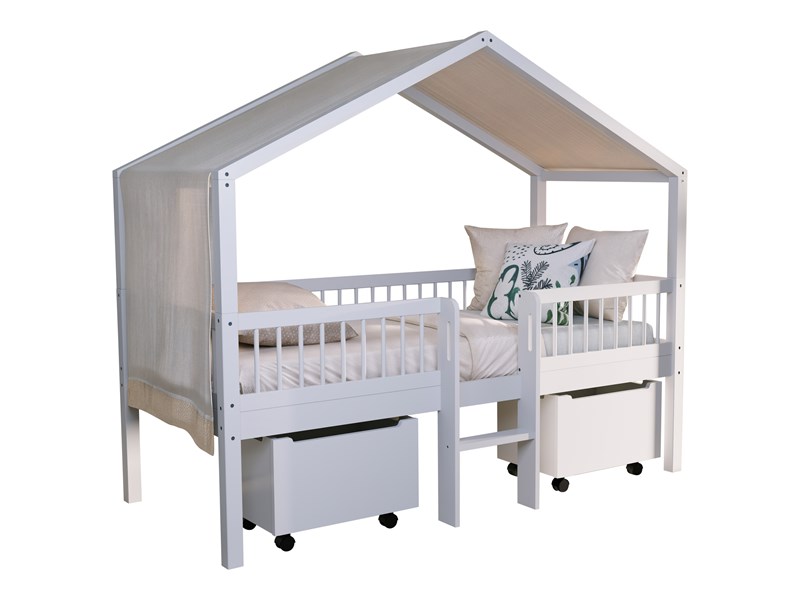 Chambres complètes-Combinaison de chambre d'enfant Forrest Beech hêtre laqué blanc-Vipack-mailleu-0