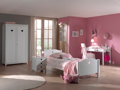 Chambres complètes-Combinaison de chambre d'enfant Amori 4-blanc-Vipack-mailleux-1