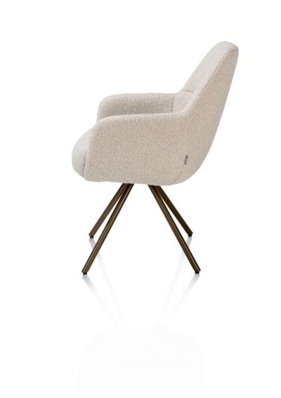 Chaises de salle à manger-Mavis, chaise à accoudoirs - pivotante - ressorts ensaches - selected c-3