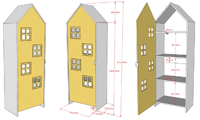 Chambres complètes-Combinaison de chambre d'enfant Casami 5-Vipack-mailleux-6