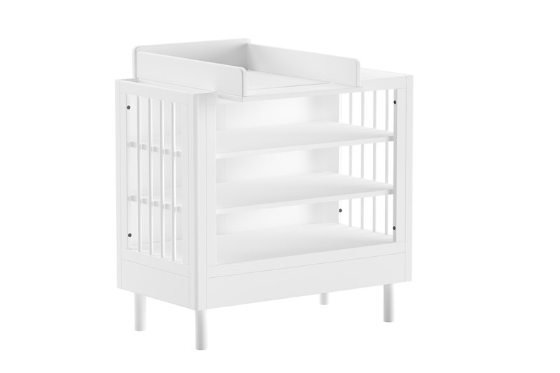 Chambres complètes-Combinaison de chambre d'enfant Forrest Beech 4-hêtre laqué blanc-Vipack-maill-0