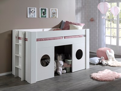 Lit mi-hauteur-FREYA LIT MI-HAUTEUR 90 x 200 cm BLANC-Vipack-mailleux-3