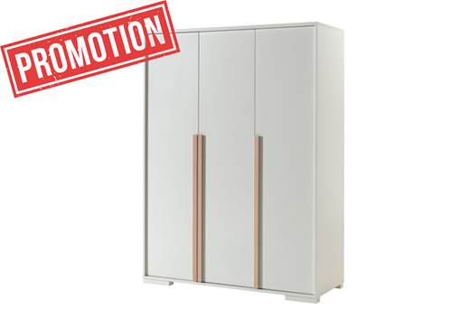 Garde-robe-LONDON ARMOIRE 3 PORTES BLANC-Vipack-mailleux-0