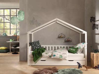 Chambres complètes-Combinaison de chambre d'enfant Dallas blanc-Vipack-mailleux-1