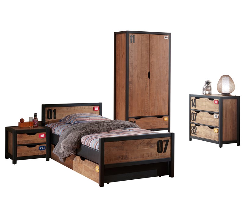 Chambres complètes-Combinaison de chambre d'enfant Alex 2-Vipack-mailleux-0