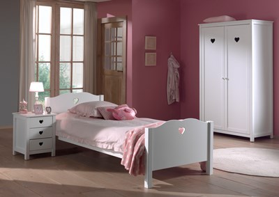 Chambres complètes-Combinaison de chambre d'enfant Amori 3-blanc-Vipack-mailleux-1