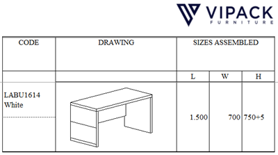 Bureau-LARA BUREAU BLANC-Vipack-mailleux-2