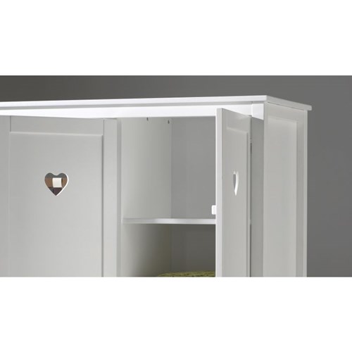 Tablette-AMORI ARMOIRE 3 PORTES ÉTAGÈRE SUPPLÉMENTAIRE BLANC-Vipack-mailleux-0
