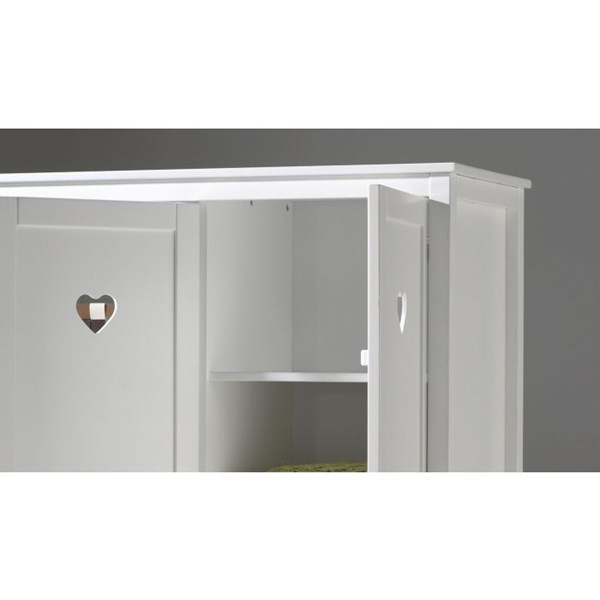 Tablette-AMORI ARMOIRE 3 PORTES ÉTAGÈRE SUPPLÉMENTAIRE BLANC-Vipack-mailleux-0