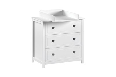 Chambres complètes-Combinaison de chambre d'enfant Amori 4-blanc-Vipack-mailleux-5
